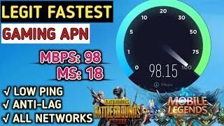 LEGIT FASTEST GAMING APN SETTINGS | ALL NETWORKS | +98 MBPS & 18 MS