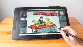 Veikk Studio 16 review: Good matte glass pen display