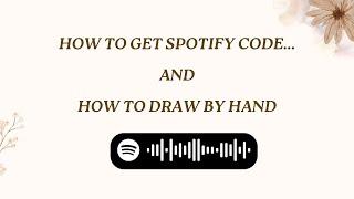 How to get or draw a Spotify code tutorial | Spotify code | @craftiquetale