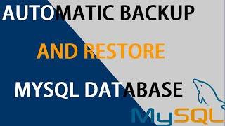 UNLOCK THE SECRET TO AUTOMATICALLY BACK UP AND RESTORE YOUR MySQL DATABASE WITH COMMAND PROMPT