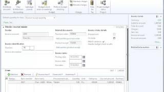 Dynamics AX 2012 Trade - Purchase Orders - Invoice Posting