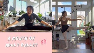 taking a ballet class in my 20s - 1 month progress update!