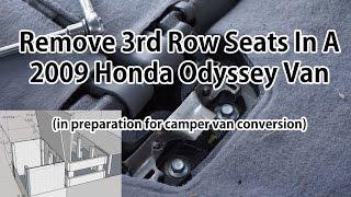 How to remove 3rd row rear seats from Honda Odyssey