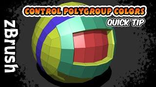 Control PolyGroup Colors in zBrush (VERY IMPORTANT)