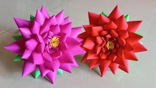 Diy Lotus Flower Making Ideas | Easy Flower Paper Craft | #diy #craft #lotus #youtube #trending