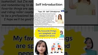 Self Introduction Primary Presentation/ Speech for Kids.