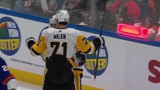 Evgeni Malkin scores goal against Ilya Sorokin / 17.04.2024