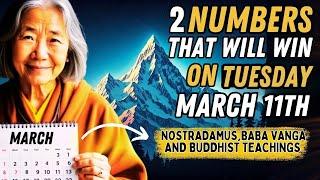 "2 NUMBERS TO WIN MEGA JACKPOT On Sunday 9th March 2025 | Nostradamus Baba Vanga & Buddhist Wisdom"