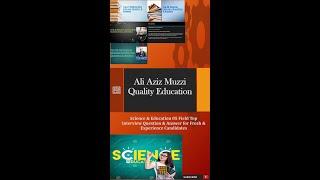 Science and Education  | @AliAzizQualityEducation