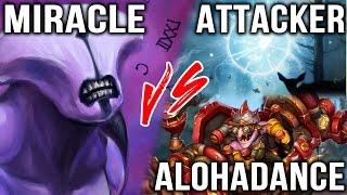 Dota 2 Miracle Faceless Void vs Attacker & ALOHADANCE - 9K MMR Highlights