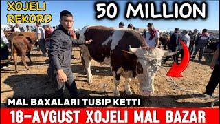 18-АВГУСТ ХОЖЕЛИ МАЛ БАЗАР/МАЛ БАХАЛАРЫ АРЗАН/СКОТНЫЙ РЫНОК/BUQALAR/BIGGEST BULLS IN THE WORLD