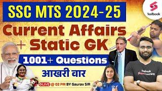 SSC MTS 2024 | Current Affairs Most Important Questions | SSC MTS Current GK By Gaurav Sir