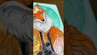 #foxpainting #beautiful #originalartwork #margaryshopusa #art #artoriginal #foxwallart