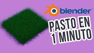 Blender Tutorial: Grass in 1 minute | Pasto en 1 minuto - Blender 2.9