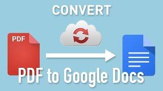 Convert PDFs to Google Docs using CloudConvert and Google Drive