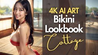 [4K] AI ART video - Japanese Model Lookbook - Cottage