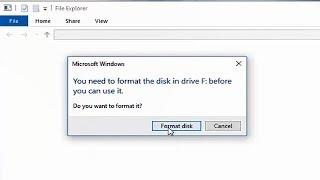 How to Repair USB Pen Drive  "You need to format the disk in drive before you can use it