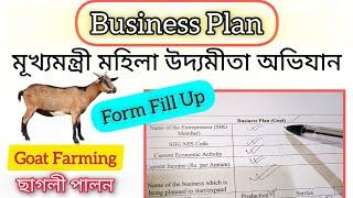 Goat Farming Business Plan // Business Plan Form Fill Up // ছাগলী পালন