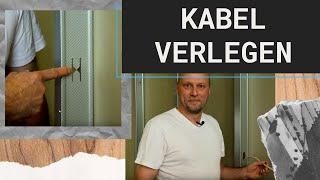 Kabel verlegen in Trockenbau-Wänden // Jörn packts an