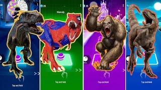  Indoraptor vs T-Rex Spider Man vs Godzilla vs Jurassic World | Coffin Dance 🪩