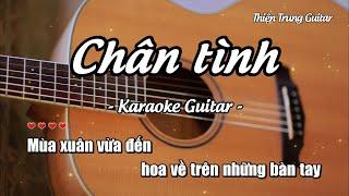 Karaoke Chân tình - Guitar Solo Beat | Thiện Trung Guitar