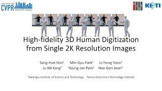 High-fidelity 3D Human Digitization from Single 2K Resolution Images (CVPR 2023)