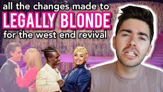all the changes in LEGALLY BLONDE | west end revival at Regent's Park Open Air Theatre 2022