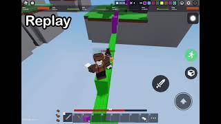 i got killed by a kill effect... roblox bedwars