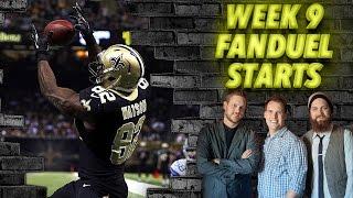 Week 9 FanDuel Starts 2015 - The Fantasy Footballers