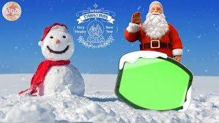 Amazing Merry Christmas & Happy New Year 2019 Green Screen | Sound Includes