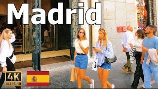 Madrid, Spain  2022 Walk in 4K - Amazing Street Atmosphere