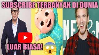 10 CHANNEL YOUTUBE DENGAN SUBSCRIBE TERBANYAK DI DUNIA TAHUN 2022 || UPDATE TERBARU