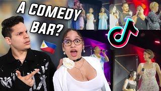 Comedy Bars in the Philippines are DIFFERENT! Latinos react to Comedians singing 'Through the Fire