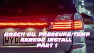 STI Legacy - Bosch Oil Pressure/Temp Sensor Install - Part 1