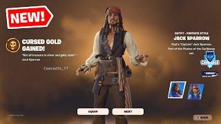 Fortnite NEW Jack Sparrow Skin + Edit Style Showcase (Pirates of the Caribbean)