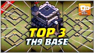 Th9 war base with link | Top 3 bases (Clash of Clans)
