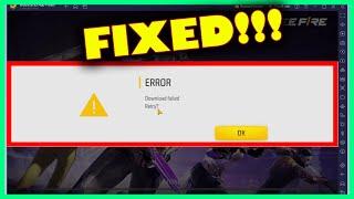 How to fix free fire max download failed retry. Solved ff max download error