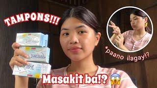 FIRST TIME GUMAMIT NG TAMPONS! (Honest Review and Tutorial) ft. LADOUCE TAMPONS | Janin Rivera