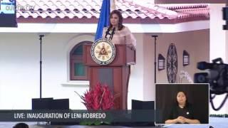 Inaugural speech of VP Leni Robredo