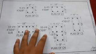 Real Column Construction Drawing plan reading | Tips & Tricks in Urdu/Hindi