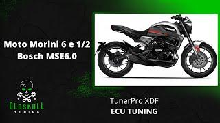 Moto Morini 6 e 1/2 650 tuning Bosch MSE6.0 with TunerPro XDF