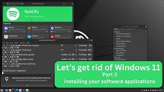 Let's get rid of Windows 11 - Part 3 :Linux Mint 22 Application Software Install #linuxmint