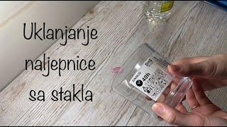 Trik za skidanje naljepnice sa stakla, brzo i lako / removing sticker from the glass