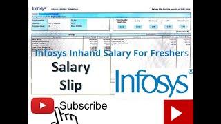 Infosys in hand salary for freshers | Infosys salary after all deduction | Infosys salary slip