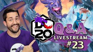 DC20 Beta Q&A #23