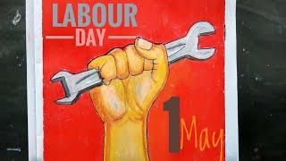 How to draw World Labour Day Drawing / International Workers Day Poster / May day
