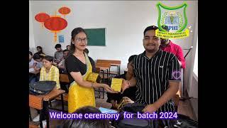 welcome ceremony of New batch 2024