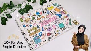 50+ Creative DOODLE Ideas For Your School Journaling  | Simple And Cute Doodle Ideas For Beginners