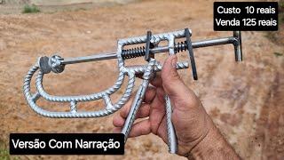 Ganhe um bom Dinheiro fabricando sargentos  grampos C  usando material reciclado