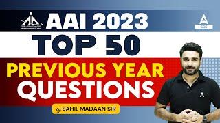AAI Recruitment 2023 | AAI Junior Executive Top 50 Previous year Questions | GK GS By Sahil Madaan
